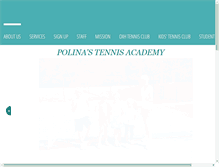 Tablet Screenshot of polinatennisacademy.com
